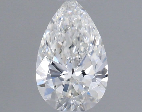 0.51 carat F-VVS1 Natūralus Pear Deimantas (1)