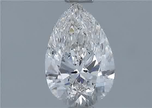 0.7 carat G-VS1 Natūralus Pear Deimantas (1)