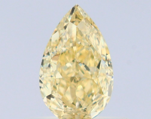 0.52 carat Fancy Light Yellow-VVS1 Natūralus Pear Deimantas (1)