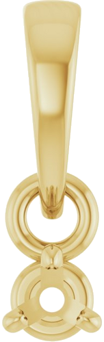 Pakabukas „Round 3-Prong“ 14k yellow gold Round 2.5mm (1)