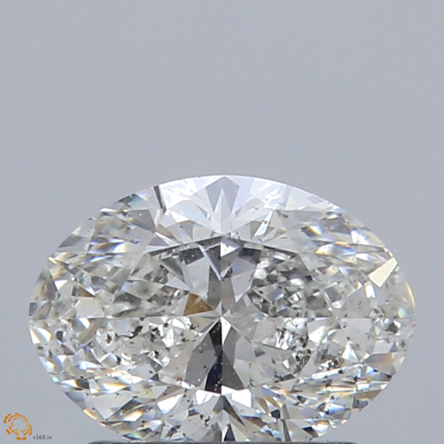 1.0 carat G-SI2 Natūralus Oval Deimantas (1)