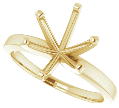 Sužadėtuvių Žiedas „Solitaire“ 14k yellow gold Oval 11mm x 9mm (5)