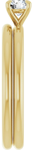 Sužadėtuvių Žiedas „Claw-Prong Solitaire“ 10k yellow gold Round 4.4mm (9)