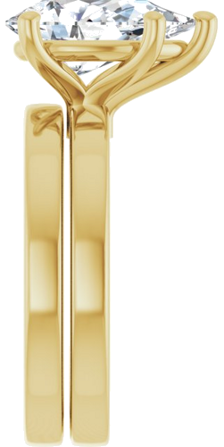 Sužadėtuvių Žiedas „Solitaire“ 14k yellow gold Pear 12mm x 7.5mm (9)