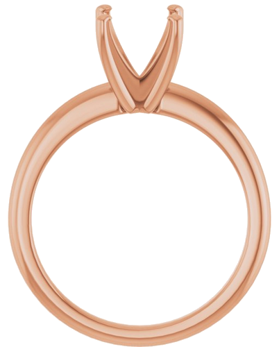 Sužadėtuvių Žiedas 14k rose gold Cushion 7mm (2)