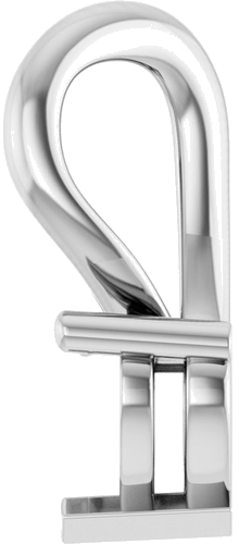 Pakabukas „Solitaire Heart“ 14k white gold Heart 4.3mm x 3.9mm (3)