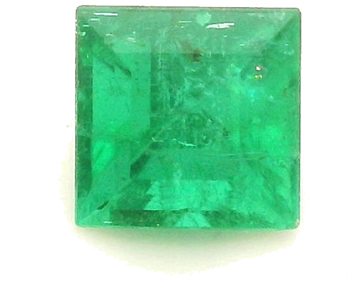 0.45 carat GREEN Square Smaragdas (1)