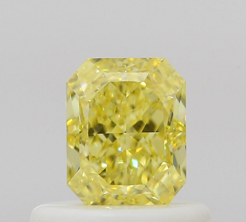 0.51 carat Fancy Intense Yellow-VS1 Natūralus Radiant Deimantas (1)