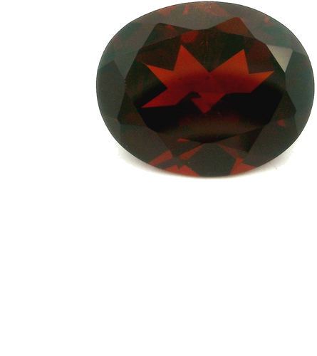 3.94 carat RED Oval Garnet (1)