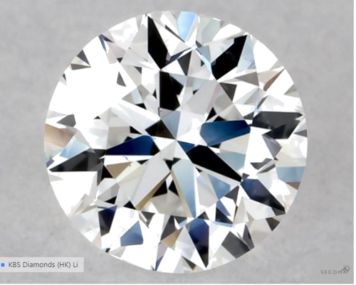 0.5 carat E-VS2 Excellent cut Natūralus Round Deimantas (1)