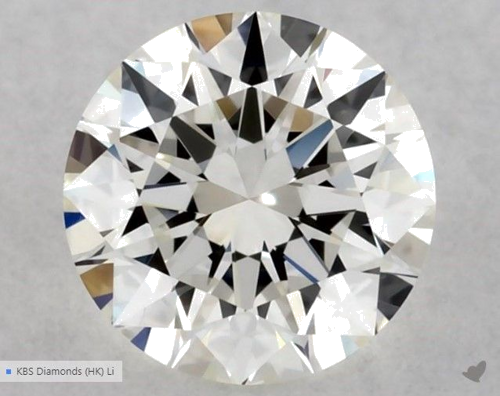 0.5 carat H-VVS2 Excellent cut Natūralus Round Deimantas (1)