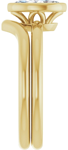 Sužadėtuvių Žiedas „Bezel-Set“ 14k yellow gold Marquise 8mm x 4mm (9)
