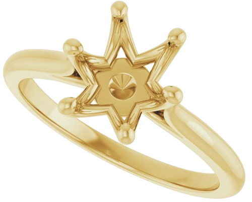 Sužadėtuvių Žiedas „Solitaire“ 14k yellow gold Oval 9mm x 7mm (5)