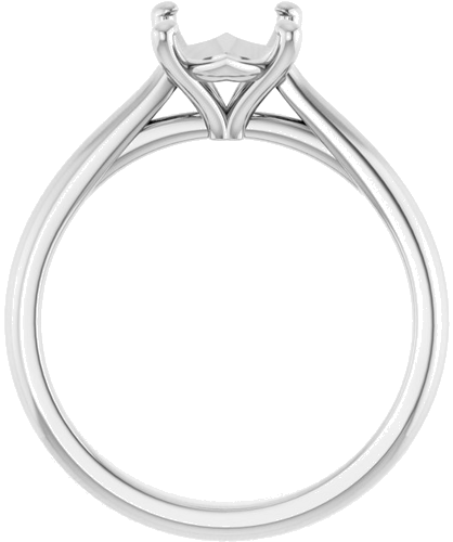 Sužadėtuvių Žiedas „Solitaire“ 10k white gold Oval 9mm x 7mm (2)