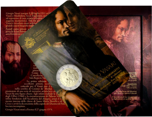 2011 Sanmarīno Džordžo Vasari 2 eiro monēta (4)