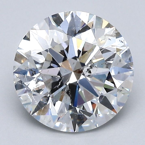 2.25 carat G-SI2 Excellent cut Natūralus Round Deimantas (1)