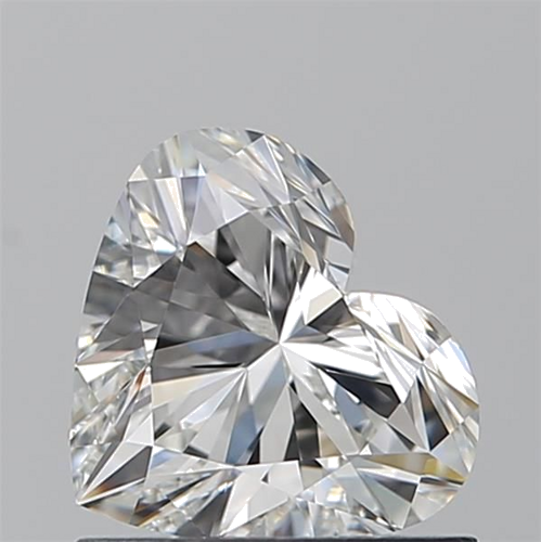 0.9 carat G-VVS2 Natūralus Heart Deimantas (1)