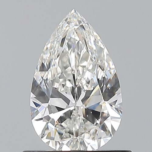 0.7 carat F-VS1 Natūralus Pear Deimantas (1)