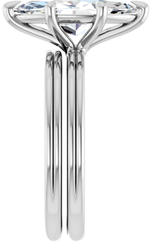 Sužadėtuvių Žiedas „Claw-Prong Solitaire“ 14k white gold Marquise 14mm x 7mm (9)
