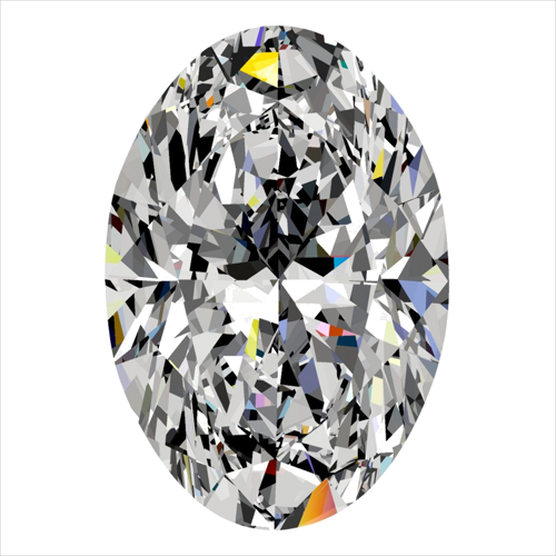 0.41 carat F-VS2 Natūralus Oval Deimantas (1)