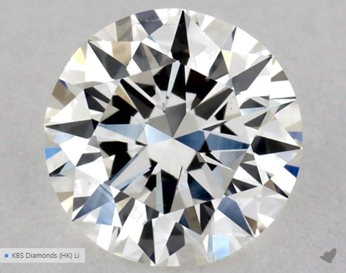 0.5 carat H-VS2 Excellent cut Natūralus Round Deimantas (1)