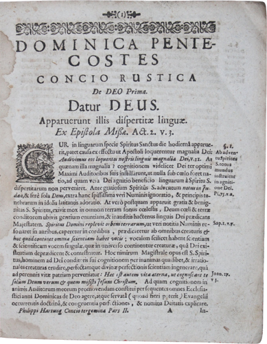 Antikvarinė knyga „Concionis Tergeminae Rusticae, Civicae, Aulicae...“ (2 dalis), 20 x 15,5 cm, 1700 m., Vokietija (4)