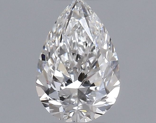0.41 carat F-VVS2 Natūralus Pear Deimantas (1)