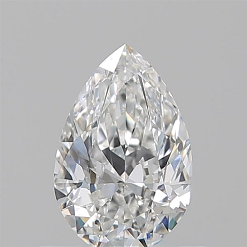 0.52 carat F-VVS2 Natūralus Pear Deimantas (1)