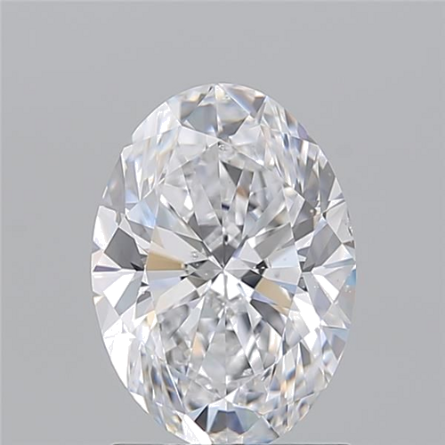 1.7 carat D-SI1 Natūralus Oval Deimantas (1)