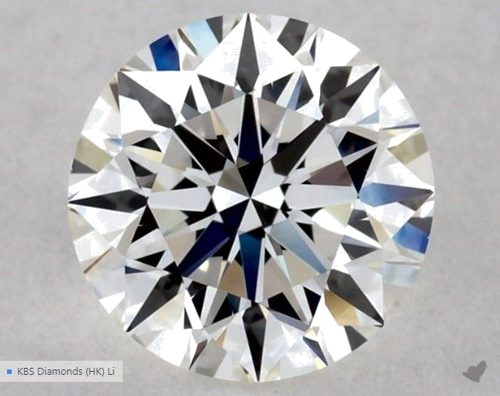 0.5 carat G-VVS2 Excellent cut Natūralus Round Deimantas (1)