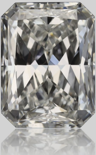0.5 carat F-SI1 Natūralus Radiant Deimantas (1)