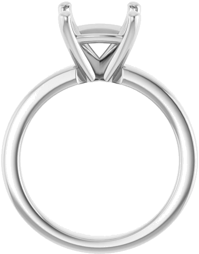Sužadėtuvių Žiedas 14k white gold Cushion 9mm (2)
