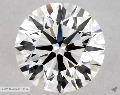 0.53 carat G-VVS2 Excellent cut Natūralus Round Deimantas (1)