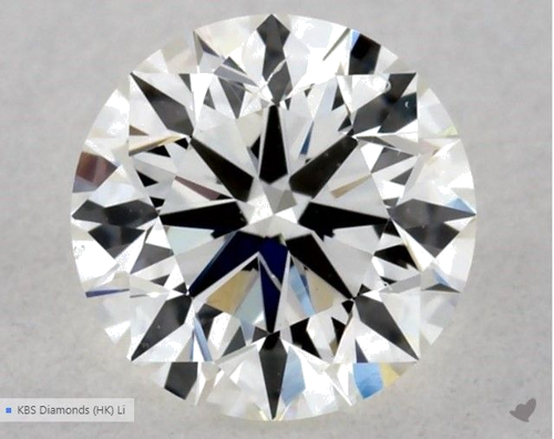 0.5 carat I-SI1 Very Good cut Natūralus Round Deimantas (1)