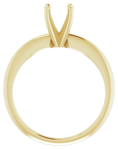 Sužadėtuvių Žiedas „Solitaire“ 585 Geltonojo Aukso Round 5.7mm x 6mm (2)