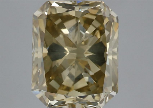 4.04 carat Fancy Dark Brown Greenish Yellow-SI2 Natūralus Radiant Deimantas (1)