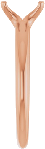 Sužadėtuvių Žiedas „Solitaire“ 14k rose gold Emerald 7mm x 5mm (4)
