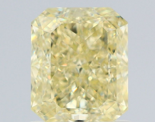 1.23 carat Fancy Light Yellow-VVS2 Natūralus Radiant Deimantas (1)