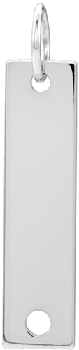 Sterling Silver Engravable Bar Pendant Mounting (1)