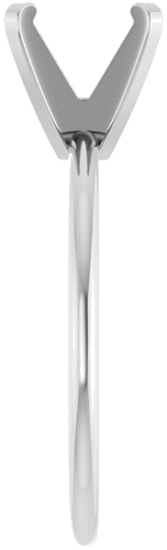 Sužadėtuvių Žiedas „Solitaire“ 14k white gold Round 8mm (4)