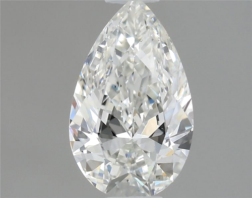 0.46 carat E-VS2 Natūralus Pear Deimantas (1)