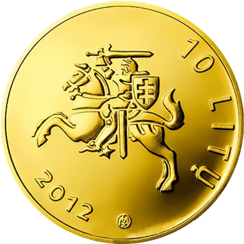 2012 Хирургия Литва 10 литов золотая монета (2)