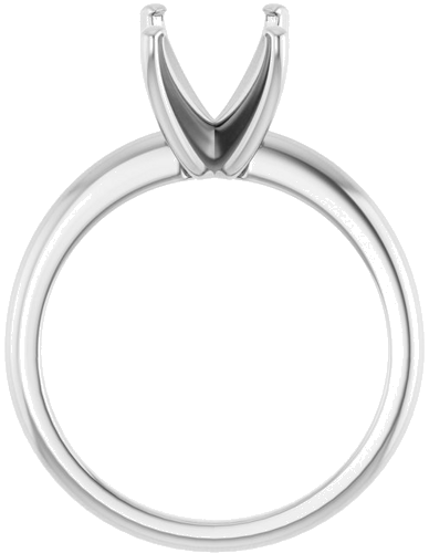 Sužadėtuvių Žiedas „Solitaire“ 585 Baltojo Aukso Emerald 9mm x 7mm (2)