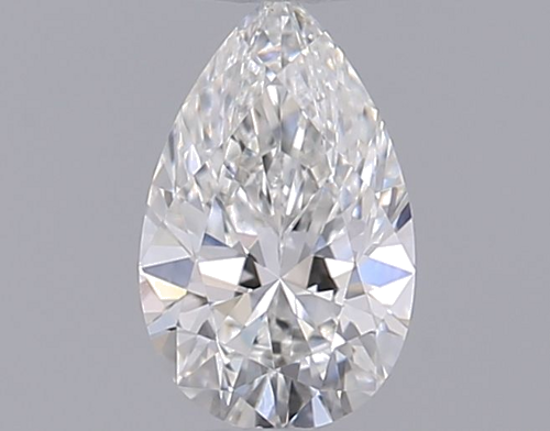 0.26 carat F-VVS1 Natūralus Pear Deimantas (1)