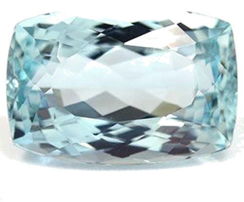5.95 carat BLUE Cushion Aquamarine (1)