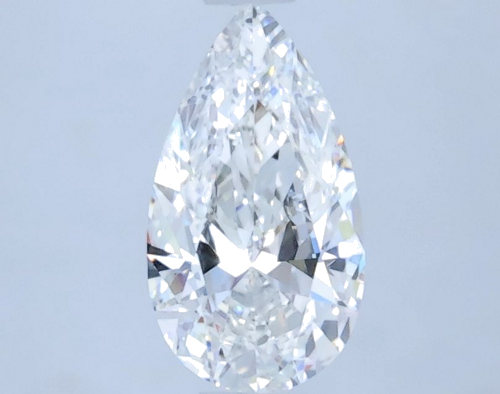 0.7 carat F-IF Natūralus Pear Deimantas (1)