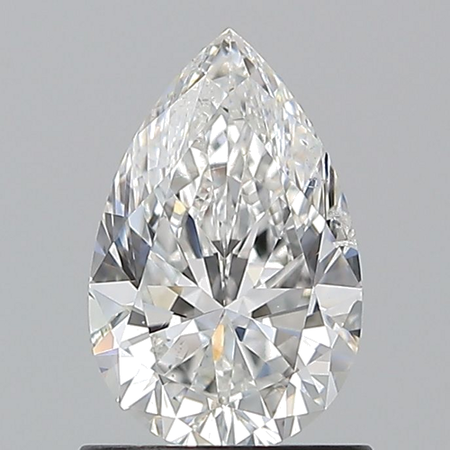 1.0 carat F-SI2 Natūralus Pear Deimantas (1)
