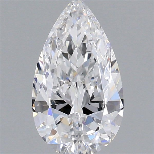 0.7 carat D-SI2 Natūralus Pear Deimantas (1)