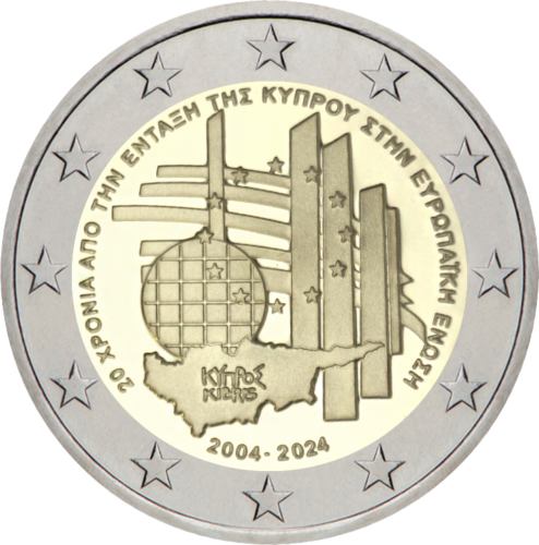 2 euro coin Cyprus EU Membership Anniversary 2024 Proof (2)