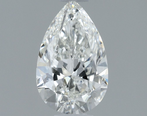 0.6 carat G-VVS1 Natūralus Pear Deimantas (1)
